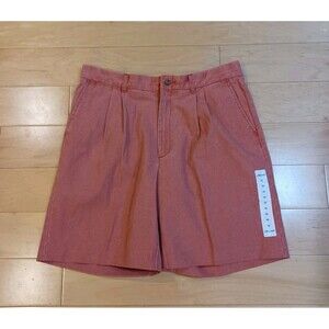 NWT Murrays Toggery Shop Pleat Shorts Nantucket Red Chino Golf Preppy 36" x 9.5"